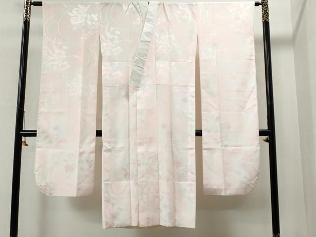 平和屋着物■振袖用長襦袢　無双仕立て　草花地紋　暈し染め　洗える着物　CAAK6800yc