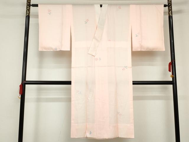 平和屋着物■長襦袢　無双仕立て　枝花文　正絹　逸品　未使用　AAAL1690ma