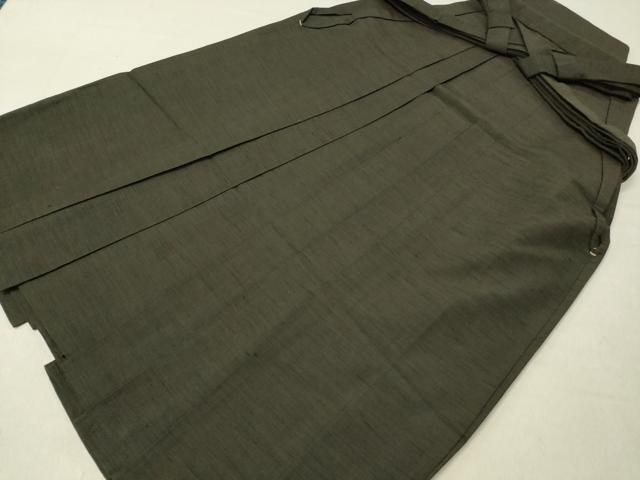 平和屋着物■男性　行灯袴　檳榔子染色　正絹　逸品　CAAK3215ev