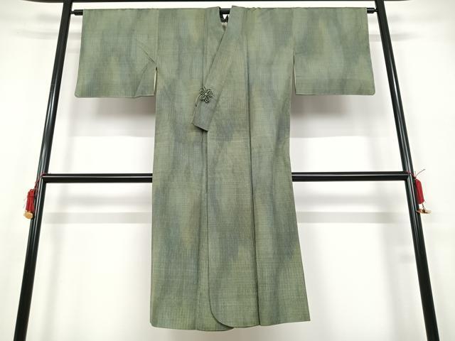 平和屋着物●道中着　長者絞り　反端付き　ロング丈　正絹　逸品　未使用　AAAM8900ph