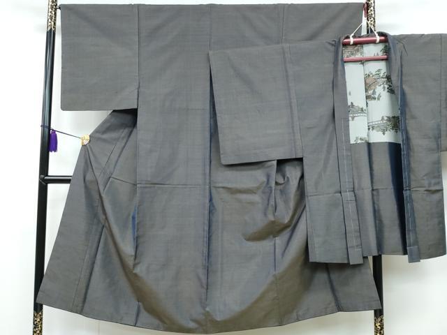 平和屋着物■男性　紬　アンサンブル　正絹　逸品　CAAK5019fb