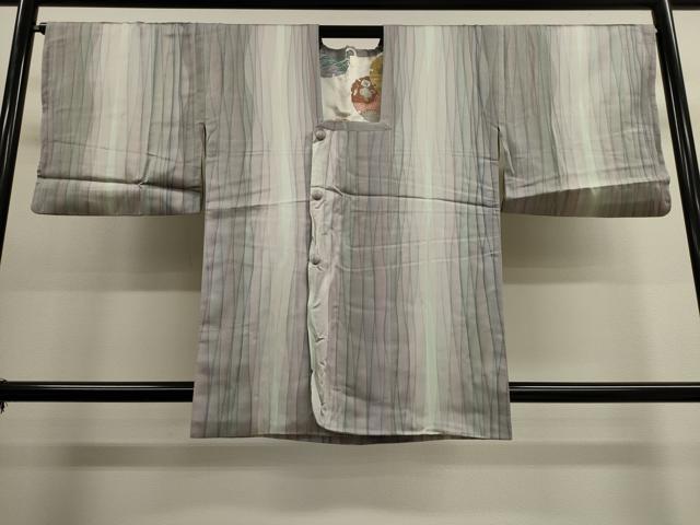 平和屋着物■道行コート　吉祥文　暈し染め　正絹　逸品　CAAK3785dy