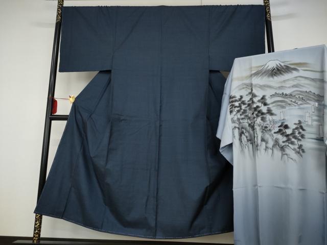 平和屋着物■男性　本場大島紬　長襦袢(袷)セット　１００亀甲　総詰め　正絹　逸品　未使用　AAAN6249cg
