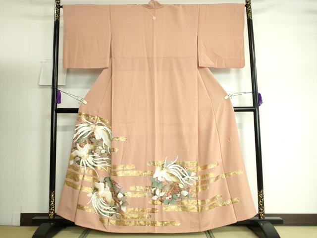 平和屋着物●豪華色留袖　作家物　駒刺繍　鳳凰　金彩　正絹　逸品　DAAK4185ic
