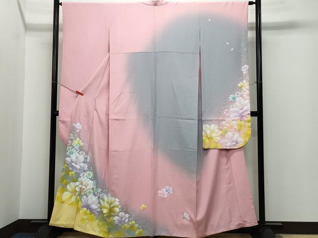 平和屋着物●豪華振袖　舞花文　正絹　逸品　CAAK4006vf