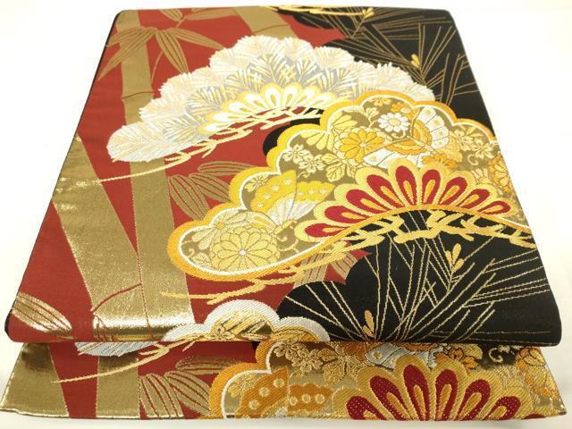 平和屋着物◎六通柄袋帯　華淑女　金銀糸　正絹　逸品　DAAJ7829fc