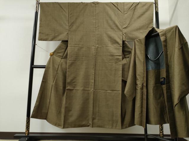 平和屋着物■男性　本場大島紬　アンサンブル　9マルキ　正絹　逸品　CAAK6259yc