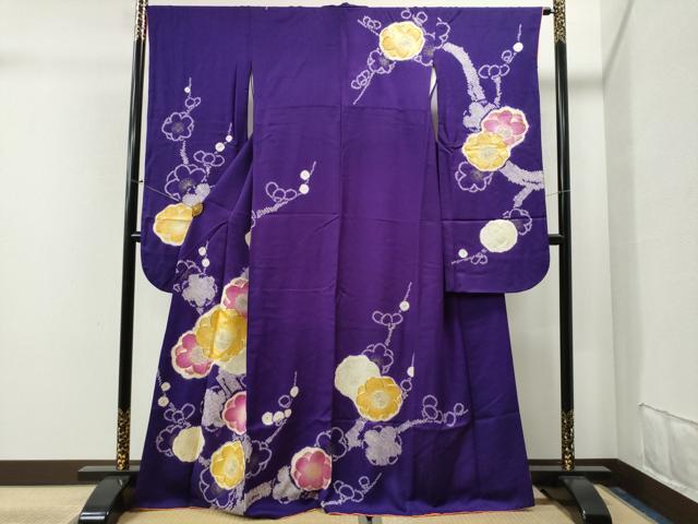 平和屋着物■豪華振袖　駒刺繍　絞り　枝花文　金彩　正絹　逸品　CAAK6184yc