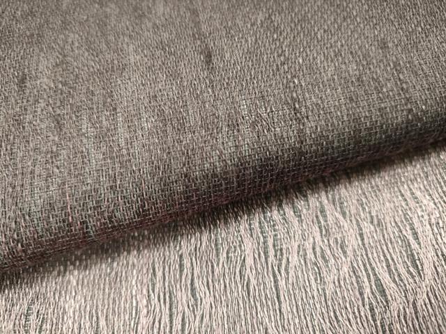 平和屋着物●全通柄袋帯　スリーシーズン　春夏秋　櫛織　横段文　正絹　逸品　DAAJ8666jm