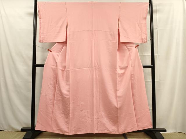 平和屋着物■豪華色留袖　風景地紋　紅梅色　正絹　逸品　DAAJ8742jm