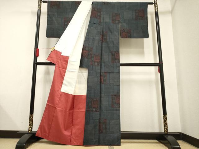  flat мир магазин кимоно # подлинный Ooshima эпонж бумажная часть веера цветы и птицы документ натуральный шелк замечательная вещь AAAN4819ck