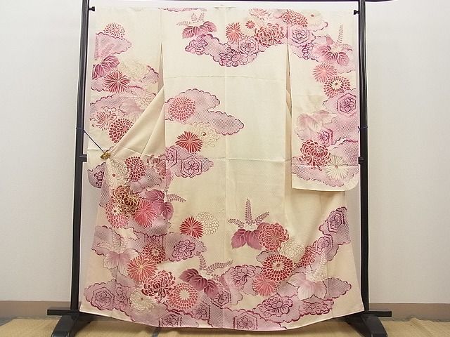 平和屋着物■豪華振袖　刺繍　草花文　金彩　逸品　BAAI6088jr