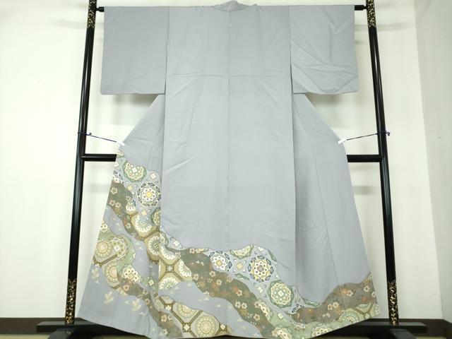 平和屋着物●豪華色留袖　駒刺繍　蜀江花文　金彩　やまと誂製　正絹　逸品　DAAJ9601ps