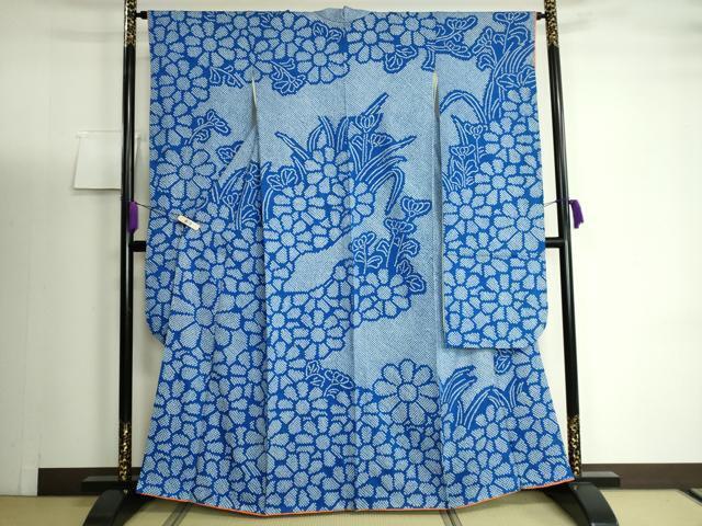 平和屋着物●豪華振袖　総絞り　草花文　正絹　逸品　DAAJ5468ic