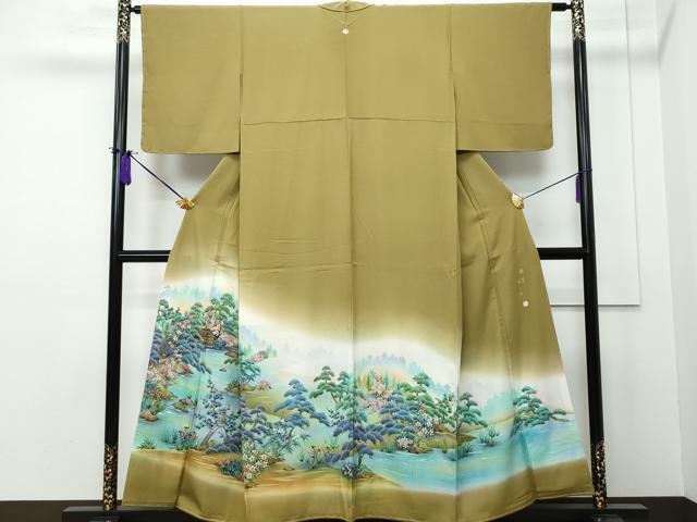 平和屋着物■豪華色留袖　六園　暈し染め　金彩　正絹　逸品　CAAK1258vf