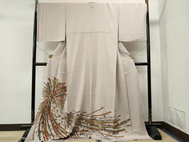 平和屋着物■豪華色留袖　束ね熨斗吉祥花唐草文　正絹　逸品　CAAK6090yc
