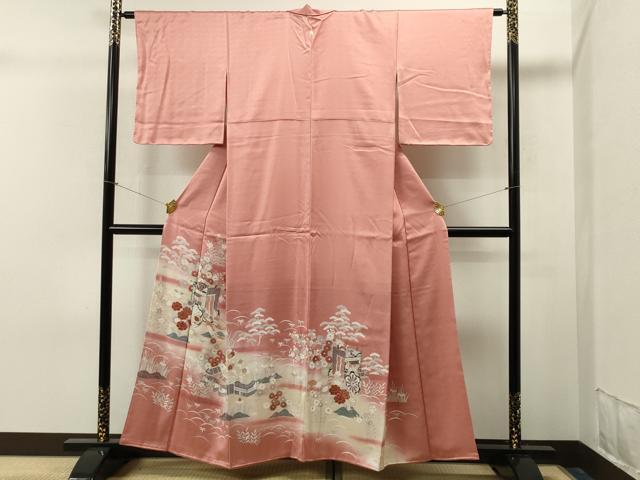 平和屋着物■豪華色留袖　御所車松竹梅文　暈し染め　金彩　正絹　逸品　未使用　CAAJ7076gh