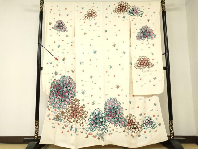 平和屋着物■豪華振袖　草花文　正絹　逸品　DAAJ0322ma