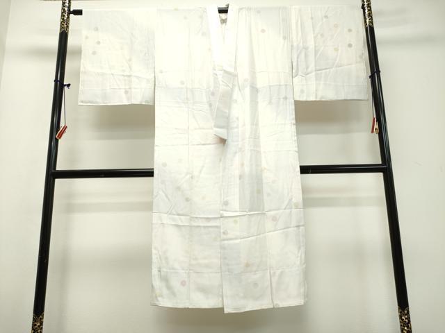 平和屋着物■長襦袢　無双仕立て　水玉　暈し染め　正絹　逸品　DAAK0336ud