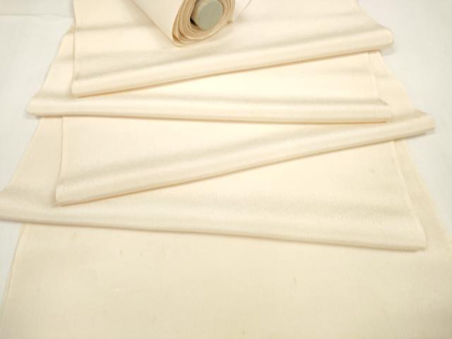 平和屋着物●羽織・コート　白生地　反物　羽尺　薄卵色　逸品　未使用　DAAI9576zzz