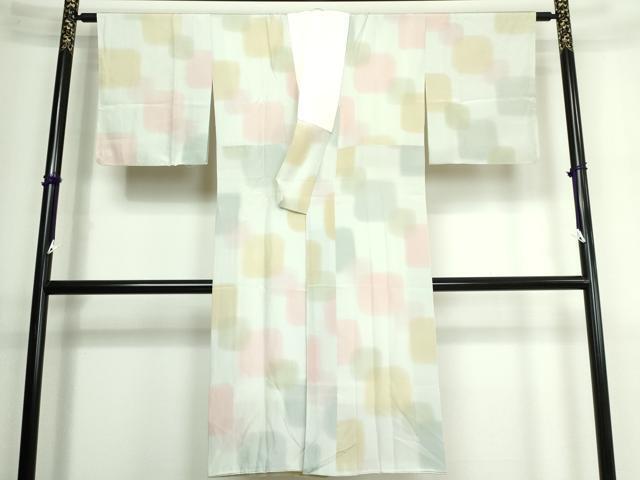 平和屋着物■長襦袢　袷　色紙散らし　暈し染め　正絹　逸品　DAAJ0156ma