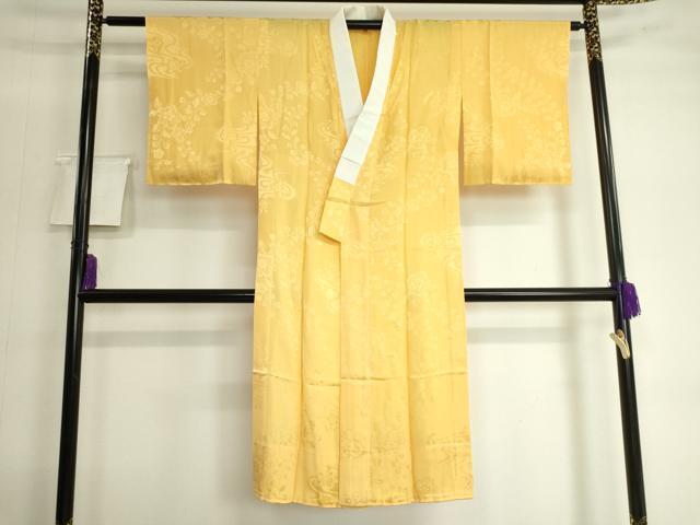 平和屋着物■長襦袢　無双仕立て　草花地紋　ますいわ屋扱い　正絹　逸品　DAAJ0145ma