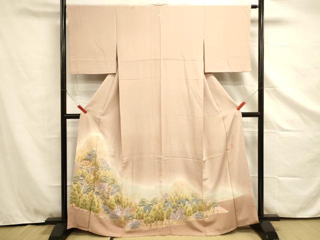 平和屋着物■本加賀友禅作家　清藤武二　色留袖　風景花文　暈し染め　ますいわ屋扱い　正絹　逸品　DAAI5912op