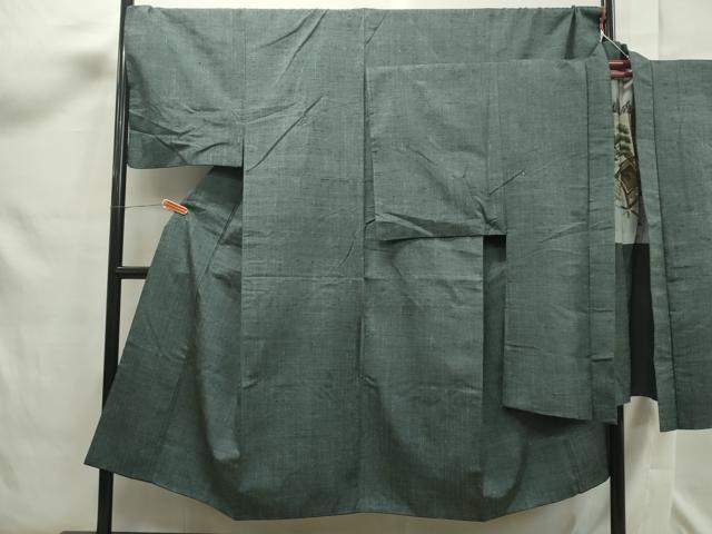 平和屋着物■男性　紬　アンサンブル　霞文　そごう百貨店扱い　正絹　逸品　CAAJ8586ze