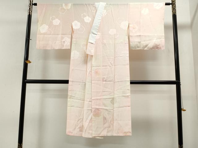 平和屋着物■長襦袢　無双仕立て　梅地紋　暈し染め　正絹　逸品　未使用　CAAI8800yc