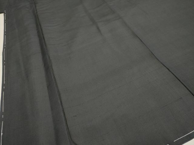 平和屋着物■男性　紬　紫黒色　正絹　逸品　未使用　DAAI2797ox