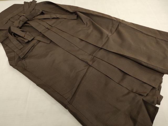 平和屋着物■男性　馬乗り袴　縞　正絹　逸品　AAAL2624cg
