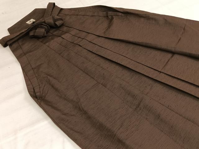 平和屋着物■男性　行灯袴　紬地　憲法色　正絹　逸品　AAAK7520cy