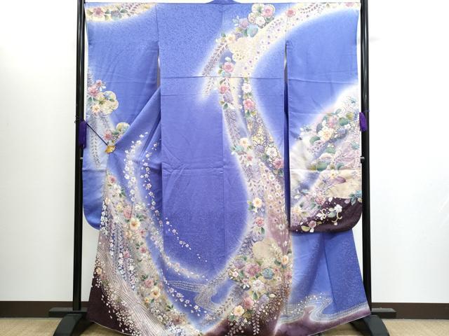 平和屋着物■豪華振袖　手描き　絞り　辻が花　暈し染め　金彩　逸品　CAAI2988fb