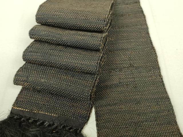 平和屋着物◎男性　本場筑前博多織　角帯　横段文　逸品　DAAJ4152re