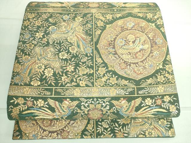 平和屋着物●六通柄袋帯　花鳥文　金銀糸　逸品　DAAJ1450ic