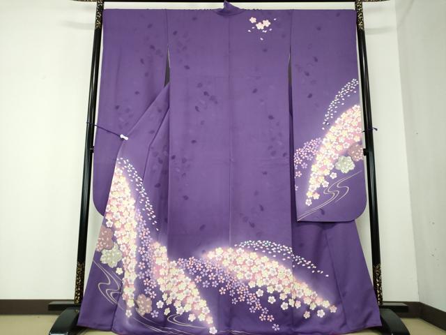 平和屋着物●豪華振袖　舞桜　暈し染め　金彩　正絹　逸品　DAAI6794ps