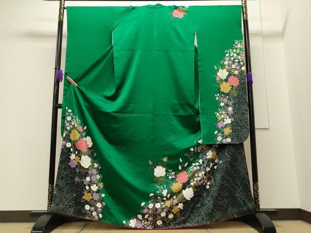 平和屋着物■豪華振袖　草花文　金彩　正絹　逸品　CAAI2242id