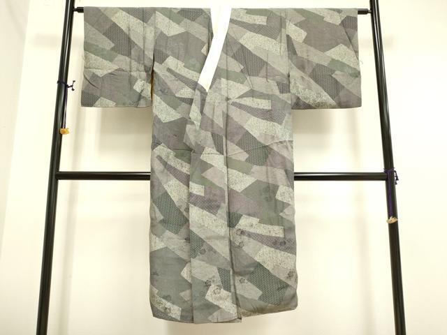 平和屋着物■長襦袢　袷　吉祥寄せ小紋柄　正絹　逸品　DAAJ0849cm