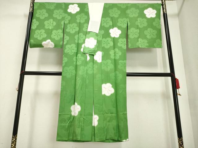 平和屋着物■長襦袢　無双仕立て　絞り　舞花文　正絹　逸品　AAAL6690ck