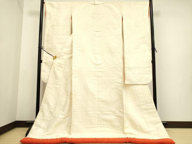 平和屋着物●白無垢　白打掛　和装　婚礼　結婚式　花嫁　神社挙式　亀甲双鶴花文　逸品　DAAI4267yyy