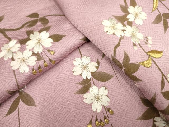 平和屋着物■豪華色留袖　総刺繍　枝垂れ桜　正絹　逸品　AAAL6710ck
