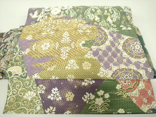 平和屋着物●ワンタッチつけ帯　唐織　正倉院花鳥文　金糸　正絹　逸品　DAAJ9080ps