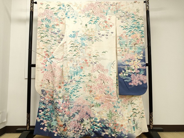 平和屋着物■豪華振袖　御所解文　暈し染め　金彩　逸品　CAAI7115ev