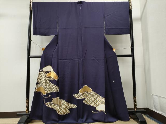平和屋着物■豪華色留　作家物　駒刺繍　霞吉祥松文　金彩　逸品　CAAI8365yc