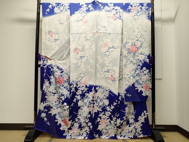 平和屋着物■豪華振袖　草花文　暈し染め　逸品　CAAH7586dy