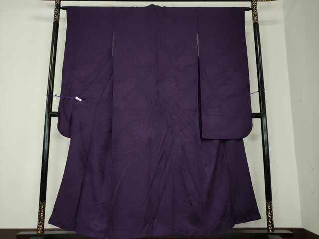 平和屋着物■豪華振袖　吉祥花地紋　乱菊　滅紫色　逸品　DAAI6082ps