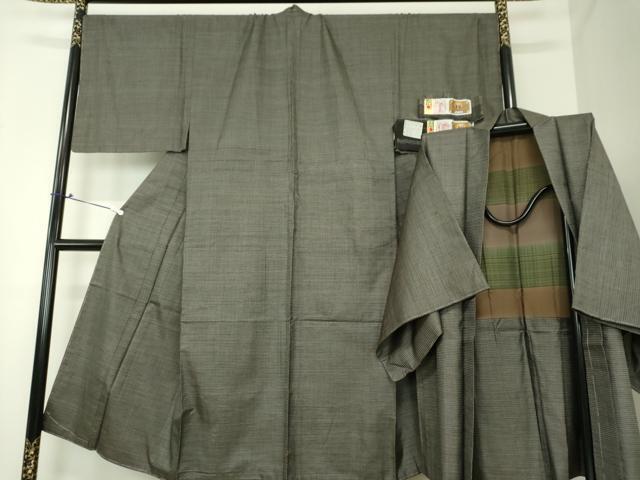 平和屋着物●男性　本場大島紬　アンサンブル　100亀甲　総詰め　山田実作　証紙付き　正絹　逸品　DAAL7734ps