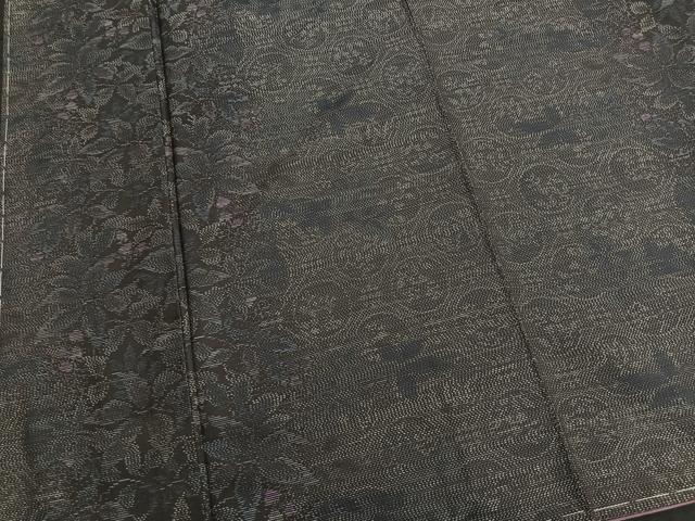平和屋着物■本場大島紬　蜀江草花文　正絹　逸品　未使用　BAAN3694ev