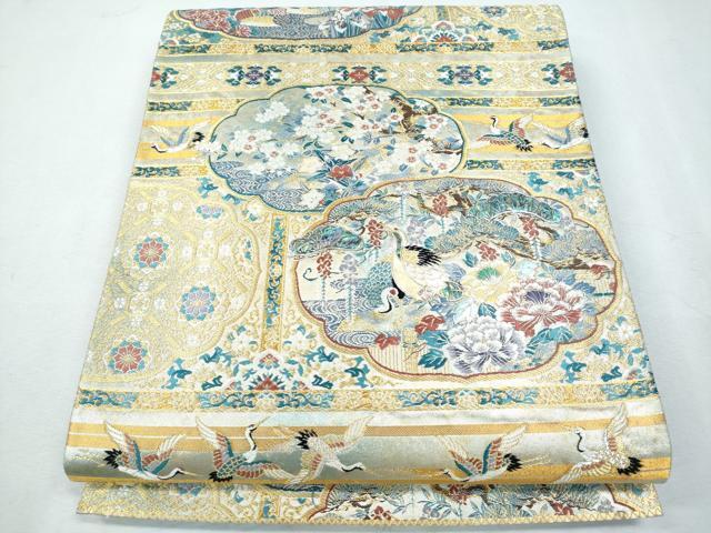 平和屋着物■袋帯　絢爛書院絵図　雲母塾　正絹　逸品　CAAL5217fb