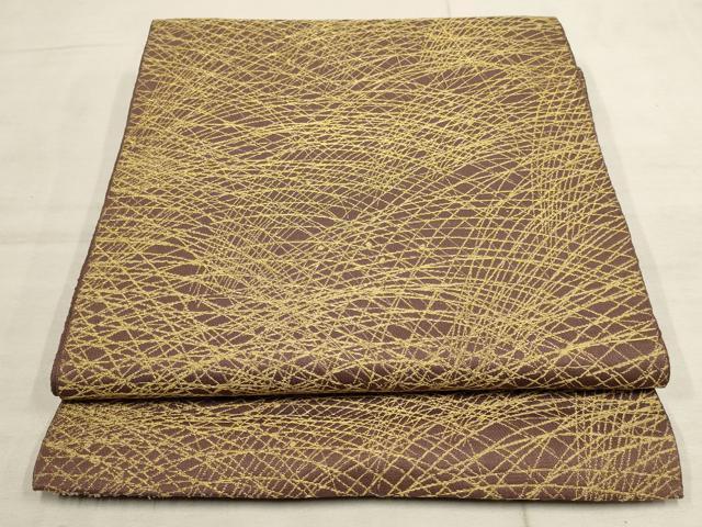 平和屋着物●最高級　龍村平蔵製　六通柄本袋帯　露芝文　金糸　正絹　逸品　AAAO9148wj